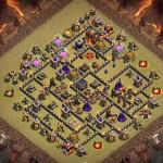【クラクラ攻略】対戦用！TH9、TH9.5おすすめ配置！
